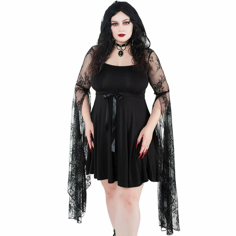 Killstar Hood Dress - Dead Inside 2 Killstar Hood Dress - Dead Inside - Image 2