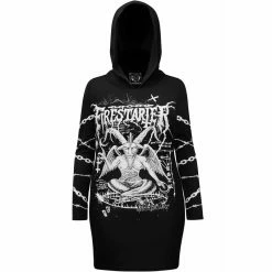 Killstar Hood Dress - Firestarter -The Rock Shop - shop killstar hood dress firestarter5