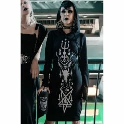 Killstar Hood Dress - Lethia -The Rock Shop - shop killstar hood dress lethia3
