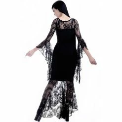 Killstar Lace Maxi Dress - Witching Hour -The Rock Shop - shop killstar lace maxi dress witching hour3
