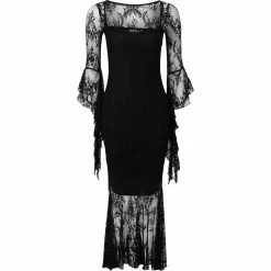 Killstar Lace Maxi Dress - Witching Hour -The Rock Shop - shop killstar lace maxi dress witching hour4