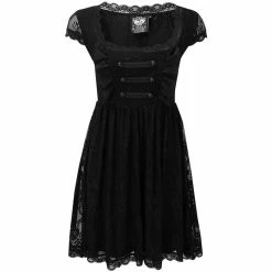 Killstar Lace Mini Dress - Sacramental -The Rock Shop - shop killstar lace mini dress sacramental4