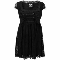 Killstar Lace Mini Dress - Sacramental -The Rock Shop - shop killstar lace mini dress sacramental5