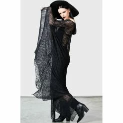 KILLSTAR Maxi Dress - Arianwen -The Rock Shop - shop killstar maxi dress arianwen4