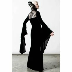 Killstar Maxi Dress - Dawn Black -The Rock Shop - shop killstar maxi dress dawn black3