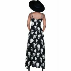 Killstar Maxi Dress - Heads Rollin' -The Rock Shop - shop killstar maxi dress heads rollin3