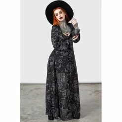 KILLSTAR Maxi Dress - Lauma -The Rock Shop - shop killstar maxi dress lauma3