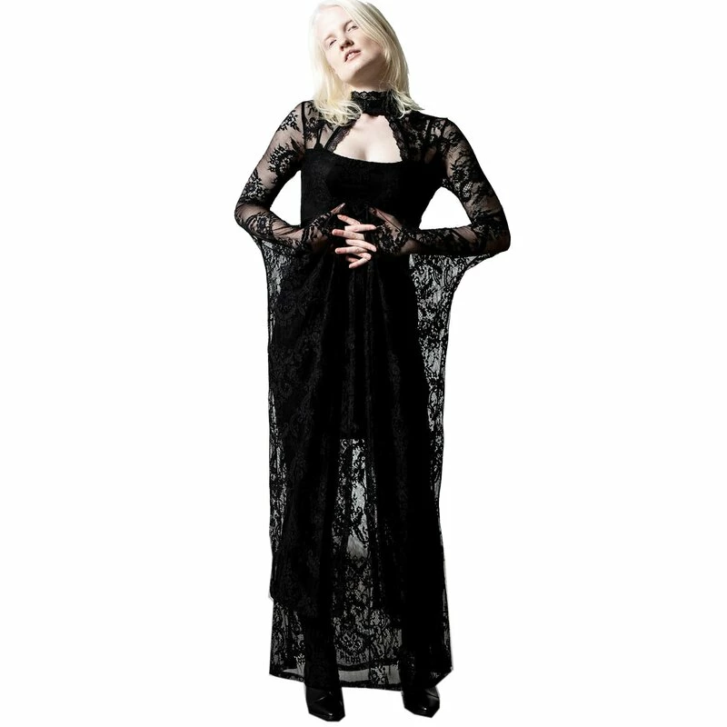 Killstar Maxi Dress - Phenomena Black 1 Killstar Maxi Dress - Phenomena Black
