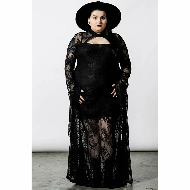 Killstar Maxi Dress - Phenomena Black 5 Killstar Maxi Dress - Phenomena Black - Image 5