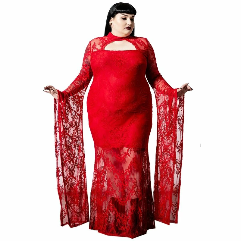 Killstar Maxi Dress - Phenomena Scarlet 1 Killstar Maxi Dress - Phenomena Scarlet