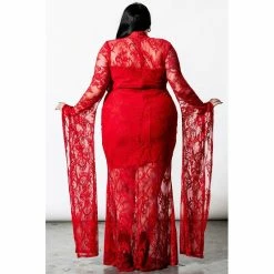 Killstar Maxi Dress - Phenomena Scarlet 8 Killstar Maxi Dress - Phenomena Scarlet -The Rock Shop - shop killstar maxi dress phenomena scarlet3