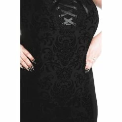 Killstar Midi Pencil Dress - Bloodlust -The Rock Shop - shop killstar midi pencil dress bloodlust5