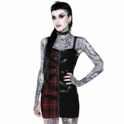 Killstar Mini Dress - Bury Me Tartan