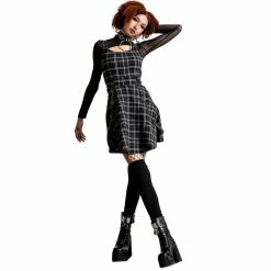 Killstar Mini Dress - Crash Ash Tartan