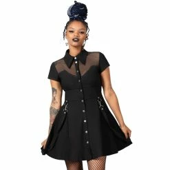 KILLSTAR Mini Dress - Hexellent Black