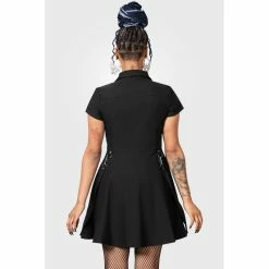 KILLSTAR Mini Dress - Hexellent Black -The Rock Shop - shop killstar mini dress hexellent black6