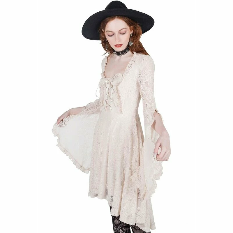 Killstar Mini Dress - Killing Kisses Ivory 1 Killstar Mini Dress - Killing Kisses Ivory