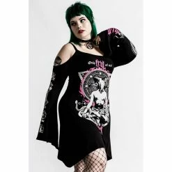 Killstar Mini Dress - Meditate Bardot -The Rock Shop - shop killstar mini dress meditate bardot3