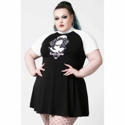 Killstar Mini Dress - Medusa Raglan -The Rock Shop - shop killstar mini dress medusa raglan3