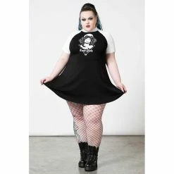Killstar Mini Dress - Medusa Raglan -The Rock Shop - shop killstar mini dress medusa raglan4