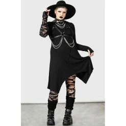 KILLSTAR Mini Dress - Rowena -The Rock Shop - shop killstar mini dress rowena3