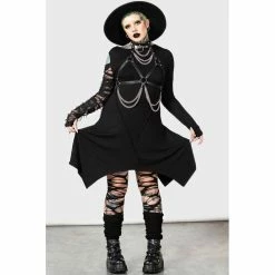 KILLSTAR Mini Dress - Rowena -The Rock Shop - shop killstar mini dress rowena5
