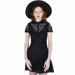 Killstar Mini Dress - She's Laced Black