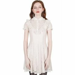 Killstar Mini Dress - She's Laced Ivory