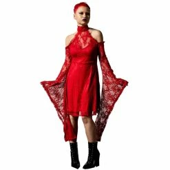 Killstar Mini Dress - To Dust Scarlet