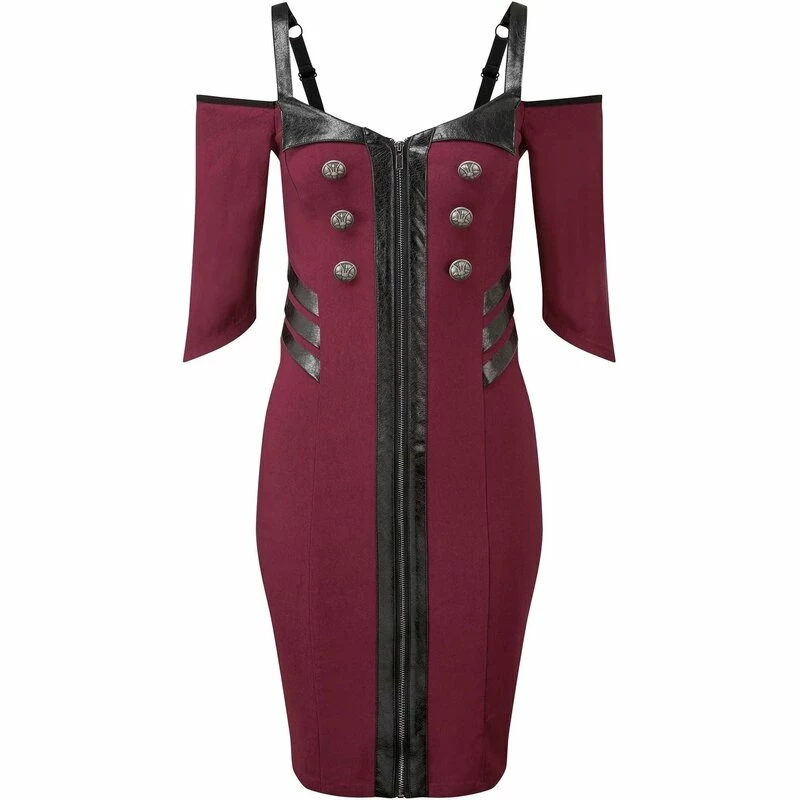 Killstar Pencil Dress - Miss Stardust Blood 5 Killstar Pencil Dress - Miss Stardust Blood - Image 5
