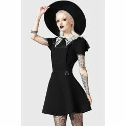 KILLSTAR Pinafore Dress - Bat Dreams -The Rock Shop - shop killstar pinafore dress bat dreams3