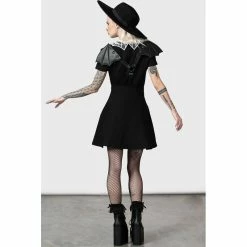 KILLSTAR Pinafore Dress - Bat Dreams -The Rock Shop - shop killstar pinafore dress bat dreams4