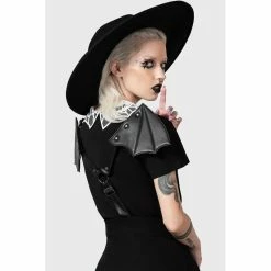 KILLSTAR Pinafore Dress - Bat Dreams -The Rock Shop - shop killstar pinafore dress bat dreams5