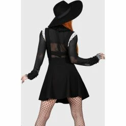 KILLSTAR Pinafore Dress - Oriel -The Rock Shop - shop killstar pinafore dress oriel3