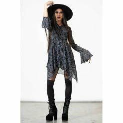 KILLSTAR Shirt Dress - Woodland Witch -The Rock Shop - shop killstar shirt dress woodland witch3