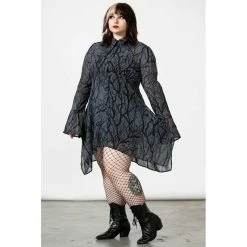 KILLSTAR Shirt Dress - Woodland Witch -The Rock Shop - shop killstar shirt dress woodland witch6