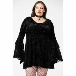 KILLSTAR Skater Dress - Celestite 11 KILLSTAR Skater Dress - Celestite -The Rock Shop - shop killstar skater dress celestite6