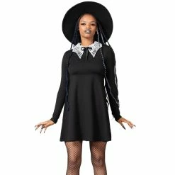 KILLSTAR Skater Dress - Charmed School Black