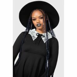 KILLSTAR Skater Dress - Charmed School Black 8 KILLSTAR Skater Dress - Charmed School Black -The Rock Shop - shop killstar skater dress charmed school black3