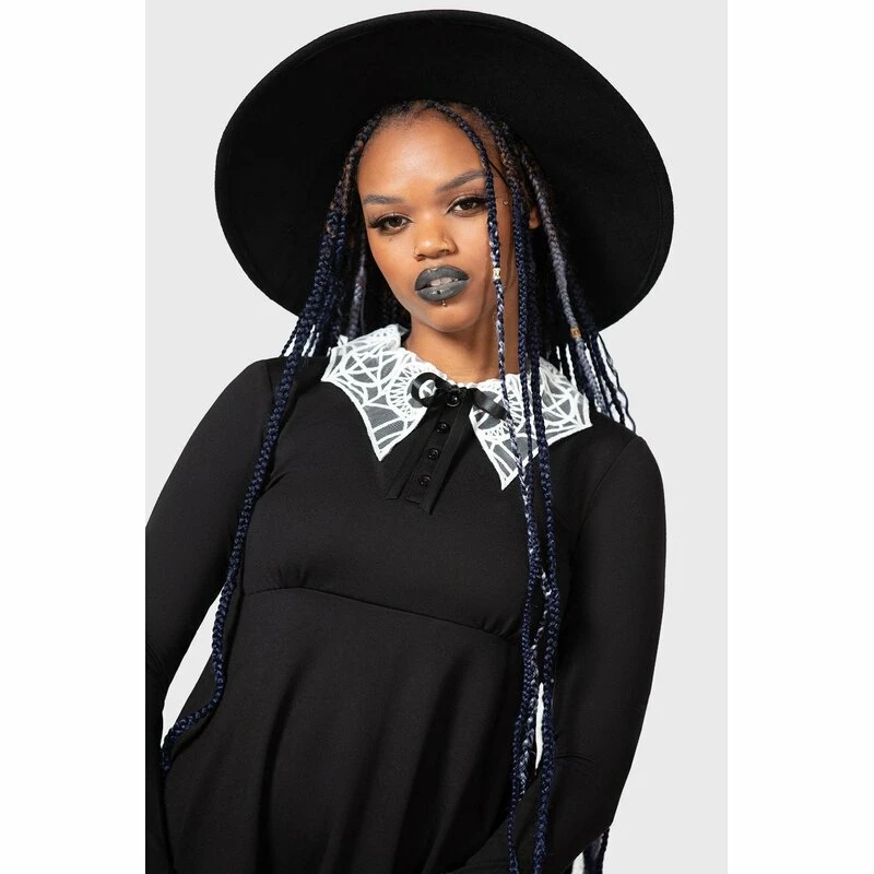 KILLSTAR Skater Dress - Charmed School Black 3 KILLSTAR Skater Dress - Charmed School Black - Image 3