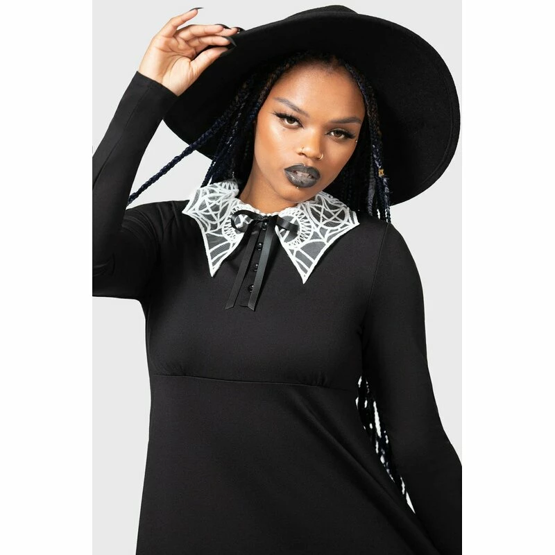 KILLSTAR Skater Dress - Charmed School Black 5 KILLSTAR Skater Dress - Charmed School Black - Image 5