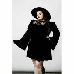 Killstar Skater Dress - Crimson Kiss Black -The Rock Shop - shop killstar skater dress crimson kiss black4