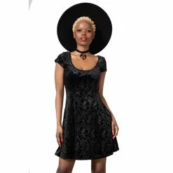 KILLSTAR Skater Dress - Devilry Black