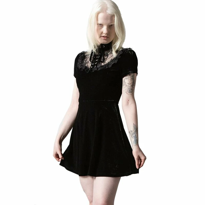 Killstar Skater Dress - Evernight Black 1 Killstar Skater Dress - Evernight Black