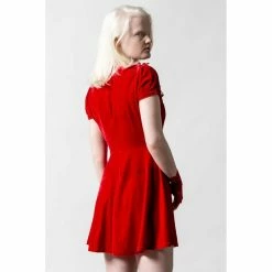 Killstar Skater Dress - Evernight Scarlet -The Rock Shop - shop killstar skater dress evernight scarlet3