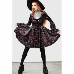 KILLSTAR Skater Dress - Fabulina -The Rock Shop - shop killstar skater dress fabulina3