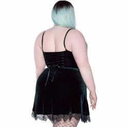 Killstar Skater Dress - Moonstruck Emerald 9 Killstar Skater Dress - Moonstruck Emerald -The Rock Shop - shop killstar skater dress moonstruck emerald5