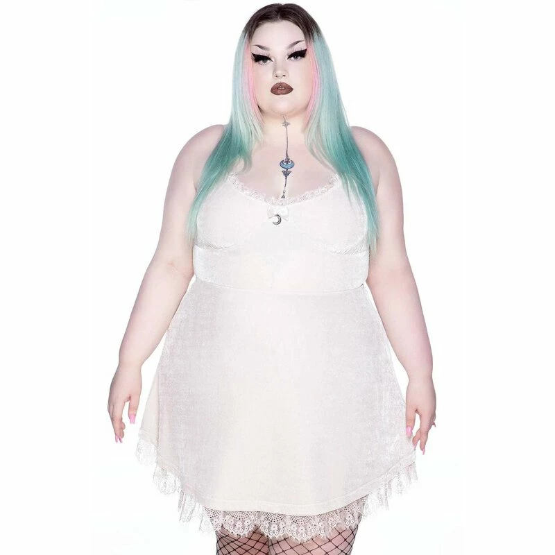 Killstar Skater Dress - Moonstruck Ivory 5 Killstar Skater Dress - Moonstruck Ivory - Image 5