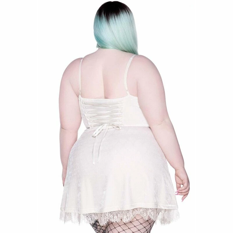 Killstar Skater Dress - Moonstruck Ivory 6 Killstar Skater Dress - Moonstruck Ivory - Image 6