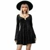 KILLSTAR Skater Dress - Nightcall Black